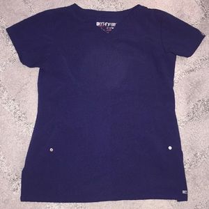 Navy blue scrub outfit